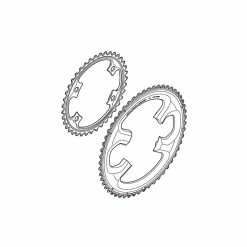 Shimano Dura Ace 16 Kettenblatt 52 Z&auml;hne, Y-1N2 98110 FC-9000, 11-fach