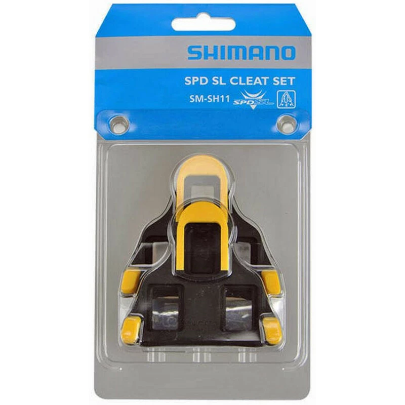 Shimano Dura Ace/Ultegra Schuhplatten SPD-SL, SM-SH11 Beweglich 6° Gelb 5 Shimano Dura Ace/Ultegra Schuhplatten SPD-SL, SM-SH11 Beweglich 6° Gelb – Bild 3