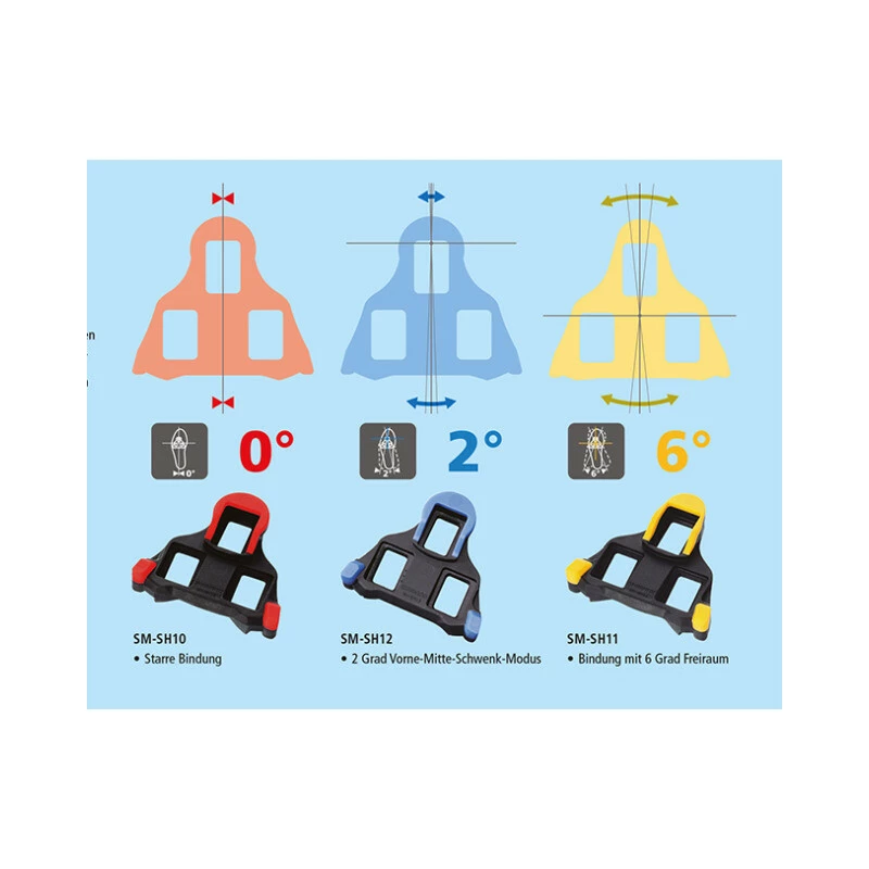 Shimano Dura Ace/Ultegra Schuhplatten SPD-SL, SM-SH11 Beweglich 6° Gelb 6 Shimano Dura Ace/Ultegra Schuhplatten SPD-SL, SM-SH11 Beweglich 6° Gelb – Bild 4