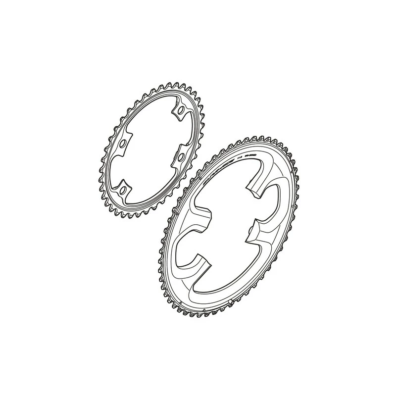 Shimano Kettenblatt Dura-Ace FC-9000 54 Zähne ME-Type Für 54-42 Zähne 3 Shimano Kettenblatt Dura-Ace FC-9000 54 Zähne ME-Type Für 54-42 Zähne