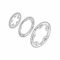 Shimano Kettenblatt FC-3503 39 Z&auml;hne D Schwarz Blister