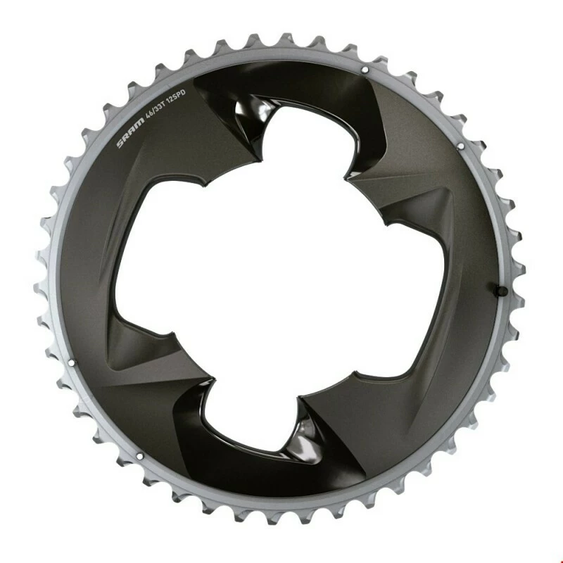 SRAM Force 20 Kettenblatt D1 46 Zähne, 107 BCD, 12-fach, Polar Grey 3 SRAM Force 20 Kettenblatt D1 46 Zähne, 107 BCD, 12-fach, Polar Grey