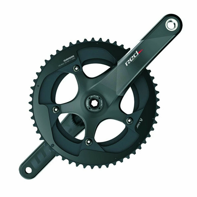 SRAM Red 20 Compact Kurbel 172.5mm 34/50, 11-fach, BB386, 110BCD, Schwarz, OHNE LAGER 3 SRAM Red 20 Compact Kurbel 172.5mm 34/50, 11-fach, BB386, 110BCD, Schwarz, OHNE LAGER