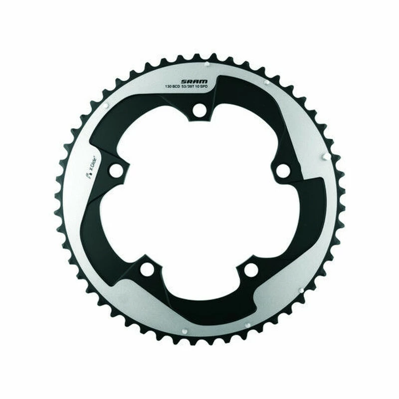 SRAM Red22 16 Kettenblatt X-Glide 53 Zähne YAW, 130BCD, 11-fach S3, 5mm, Falcon Grey 3 SRAM Red22 16 Kettenblatt X-Glide 53 Zähne YAW, 130BCD, 11-fach S3, 5mm, Falcon Grey